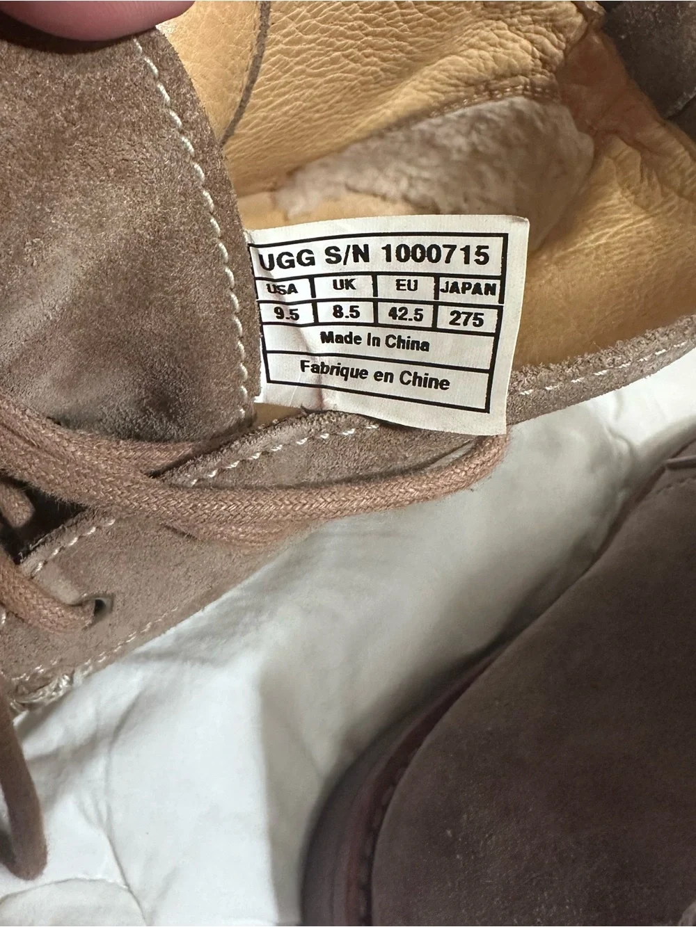 UGG Men's Brown Suede Chukka Boots